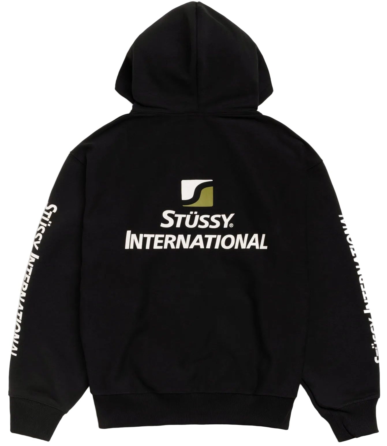 Stussy International Zip Hoodie Black