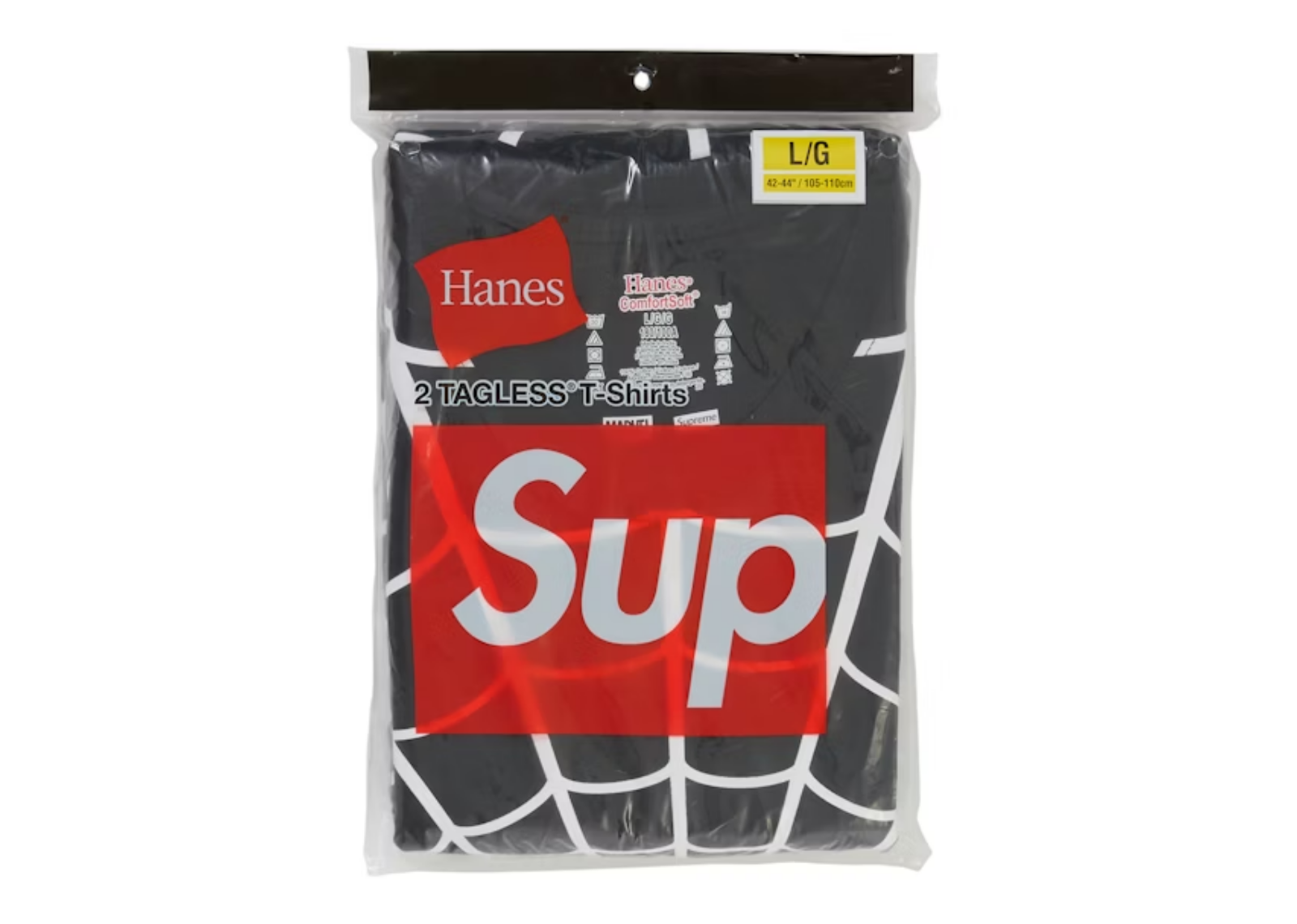 Supreme/Hanes Spider-Man Tagless Tees (2 Pack) Black