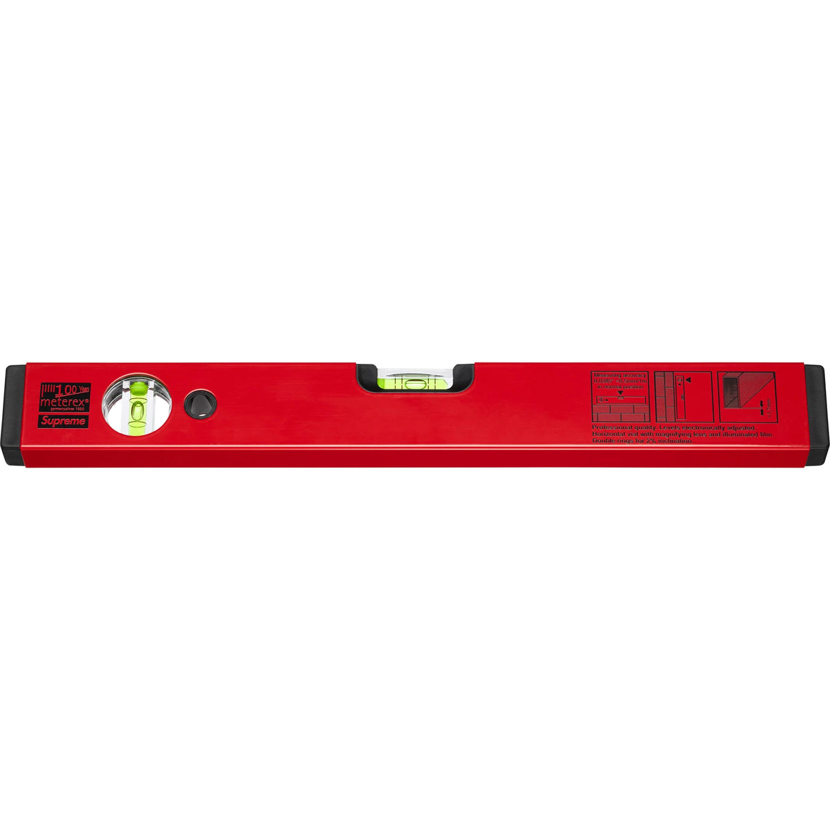 Supreme Meterex Spirit Level Red