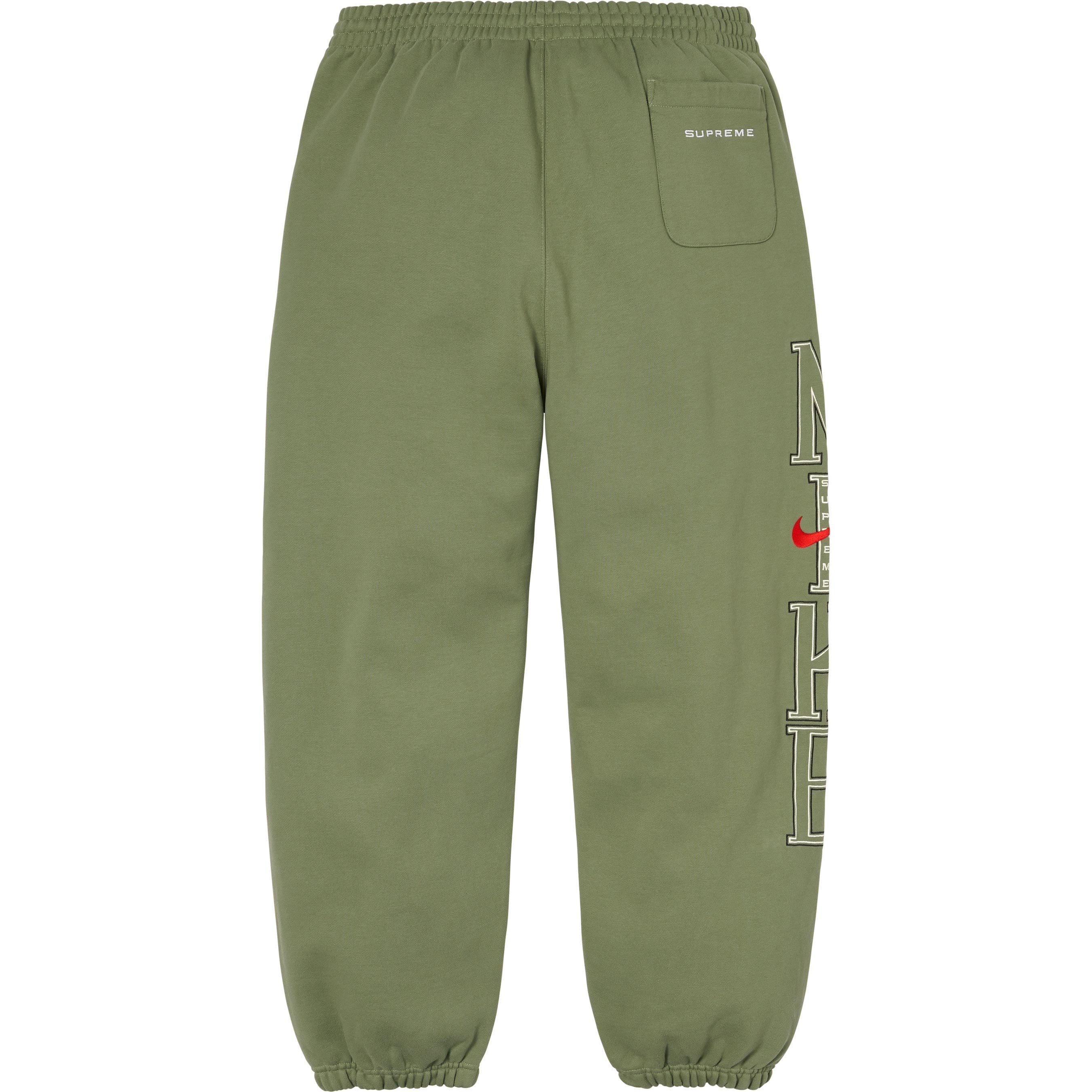 Supreme x Nike Sweatpants Olive SS24