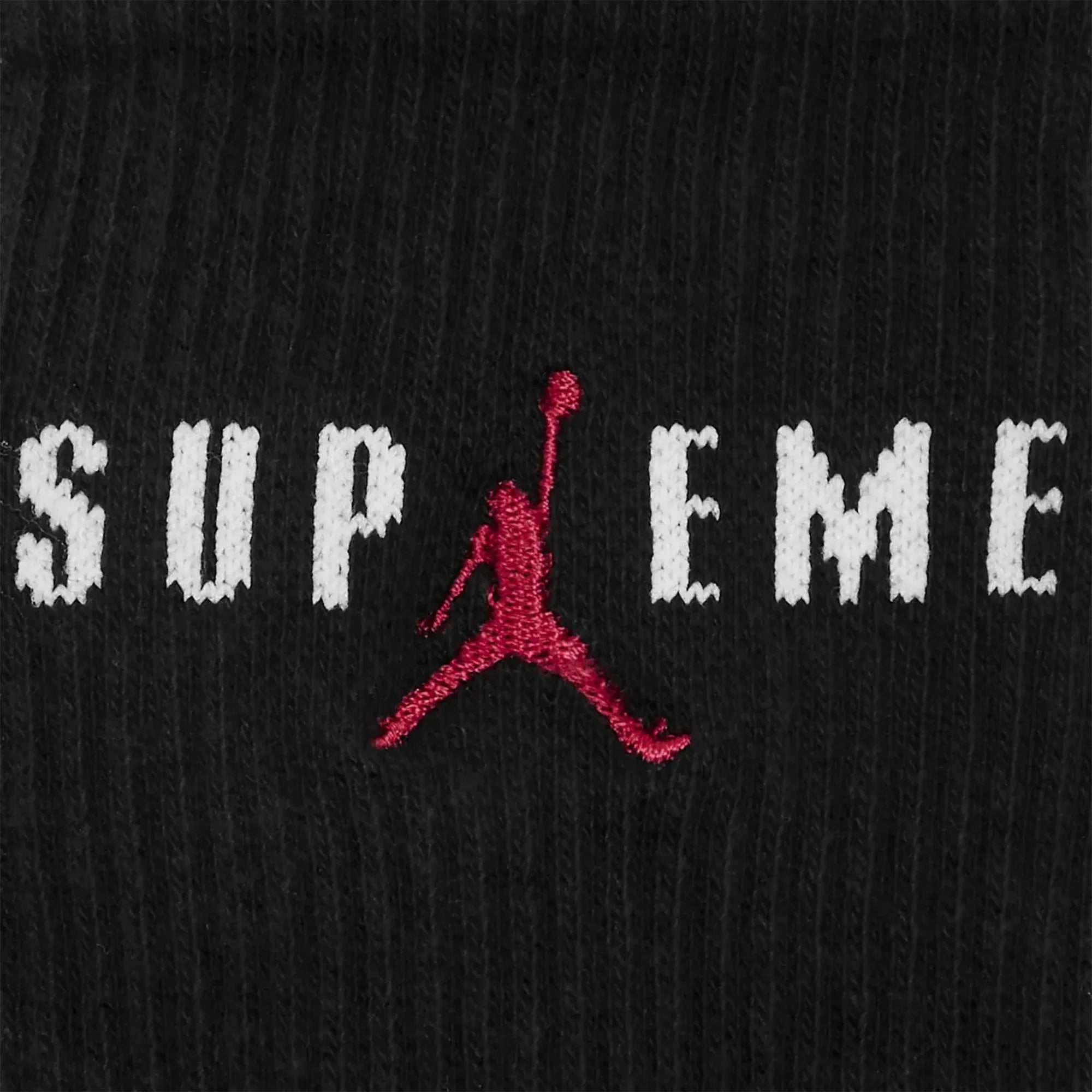 Supreme x Jordan Black Crew Socks (2 Pack)