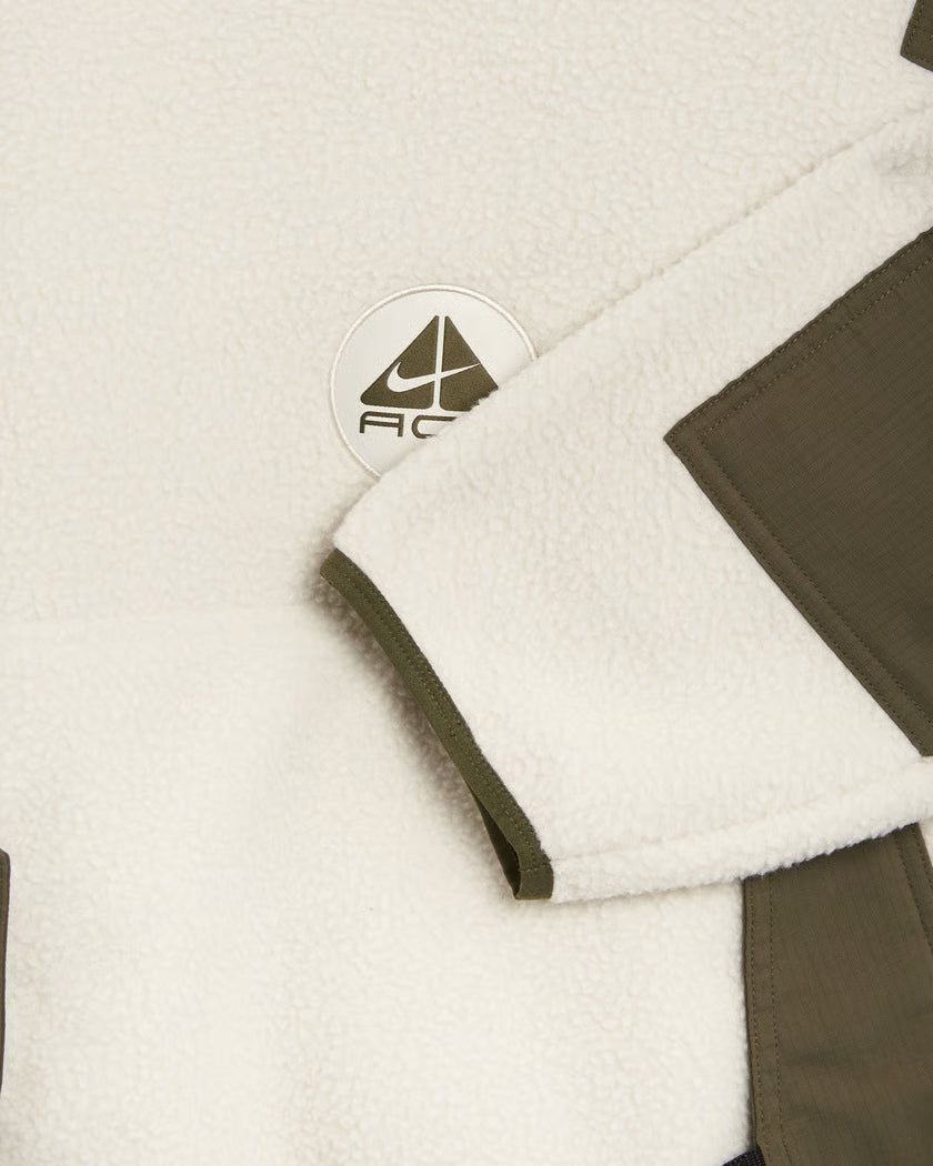Nike ACG Balaclava Retro Fleece Pullover Hoodie Light Bone Khaki