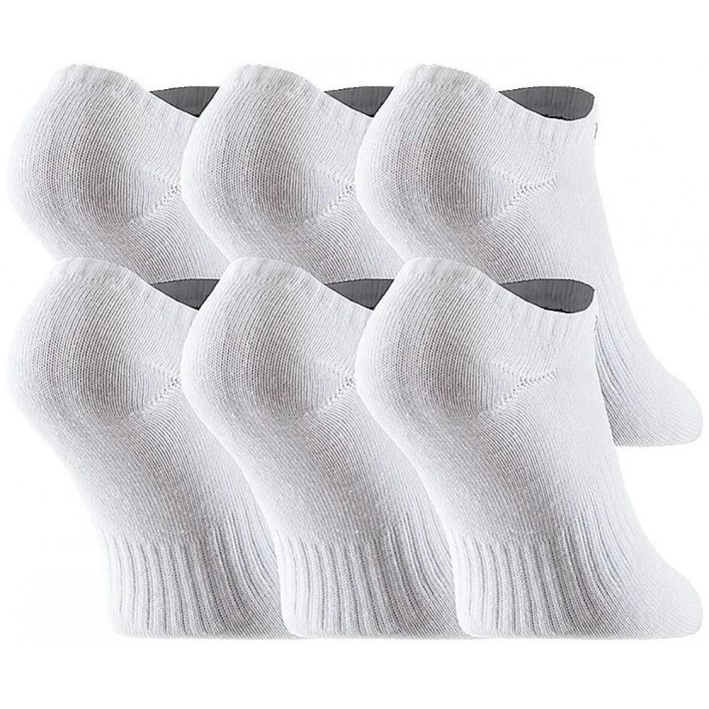 Nike Everyday Lightweight No Show Socks White 6 Pack