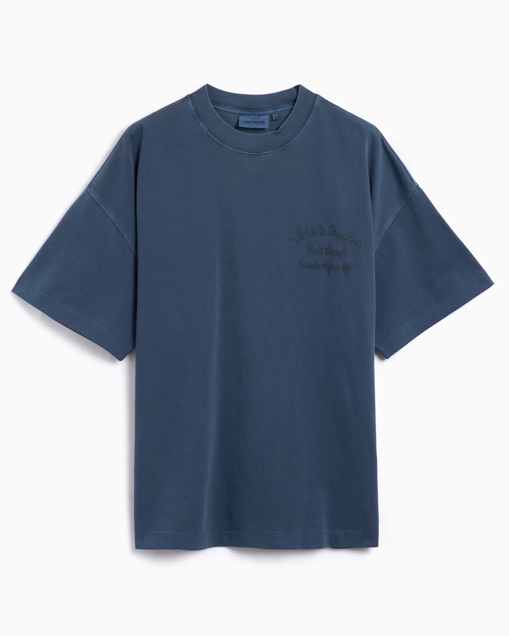 Carhartt WIP S/S Bait Shack T-Shirt Dusky Blue Garment Dyed