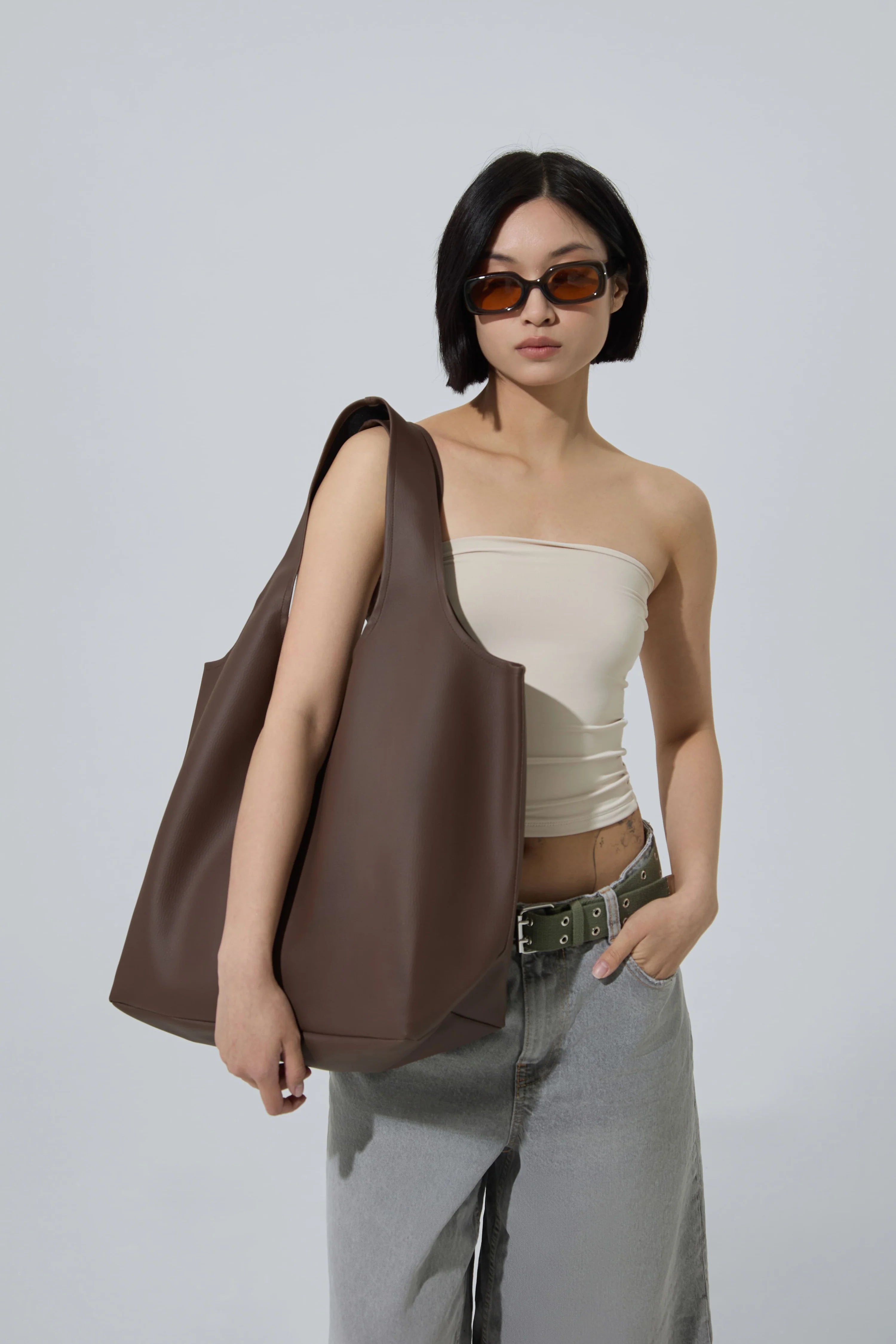 The Blub Tote Leather Bag