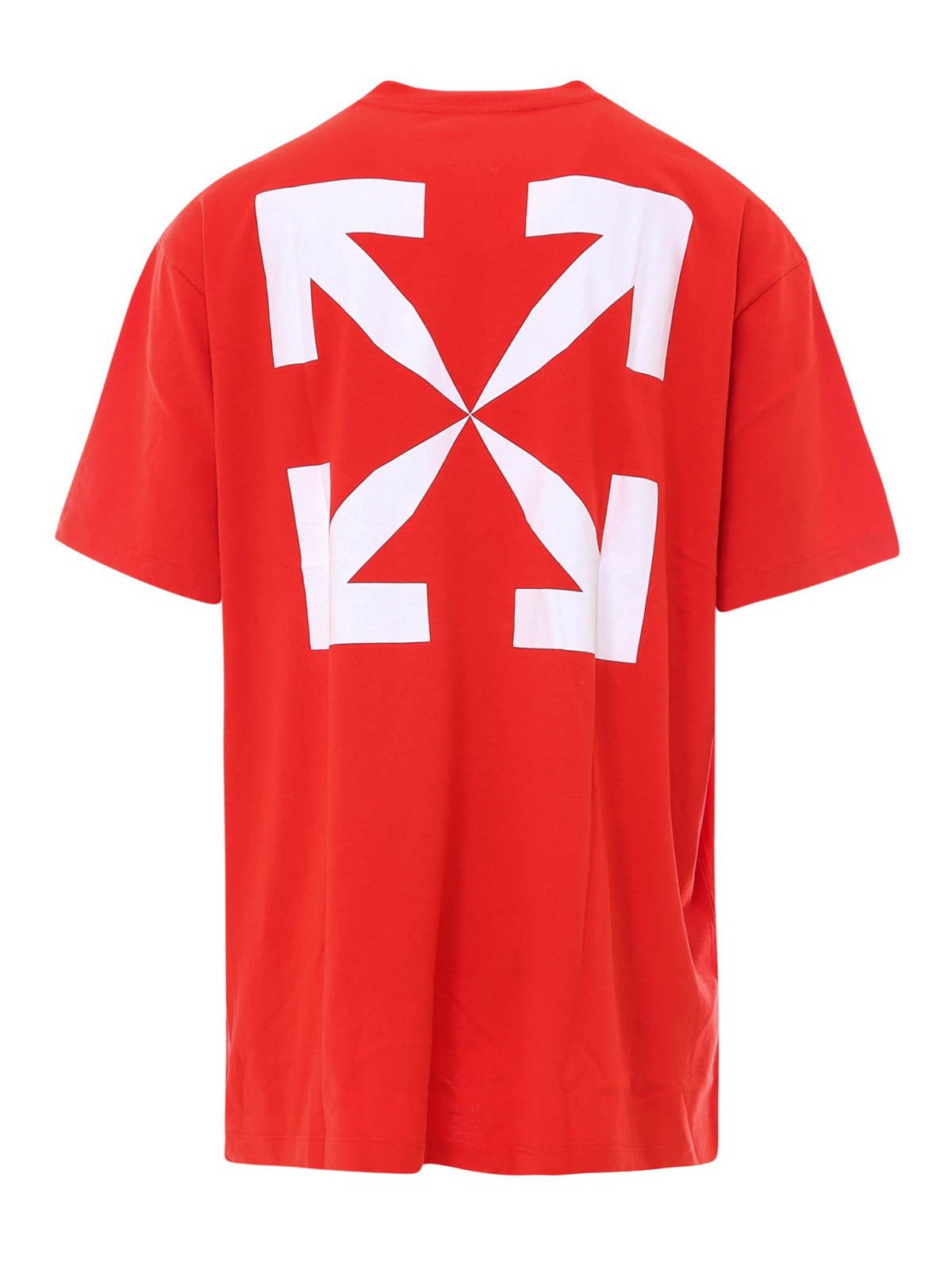 OFF-WHITE MONA LISA OVERSIZED T-SHIRT RED