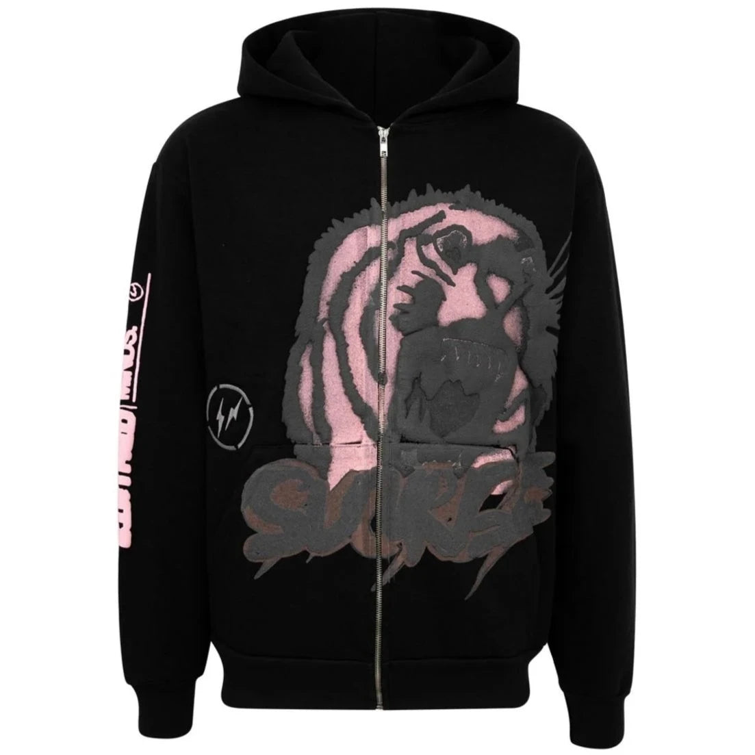 Travis Scott Cactus Jack For Fragment Sunrise Zip Up Hoodie Black