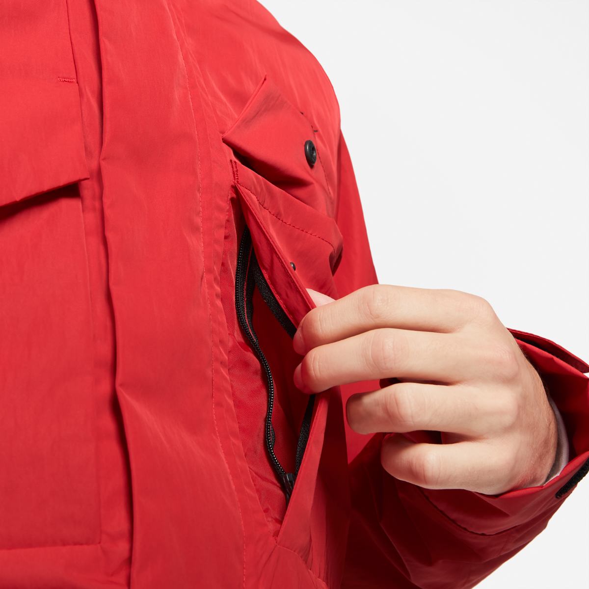 Nike Sportswear Hooded M65 Jacket Red