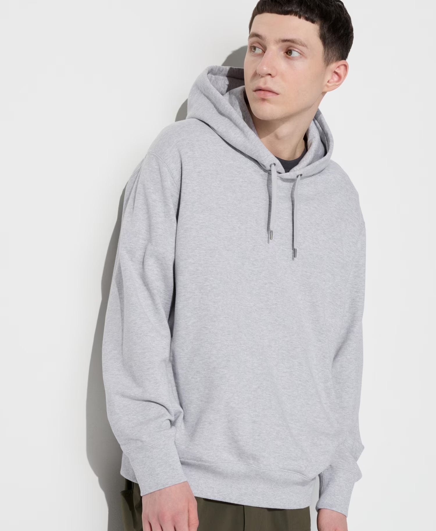 Uniqlo Sweat Pullover Long Sleeve Hoodie Grey