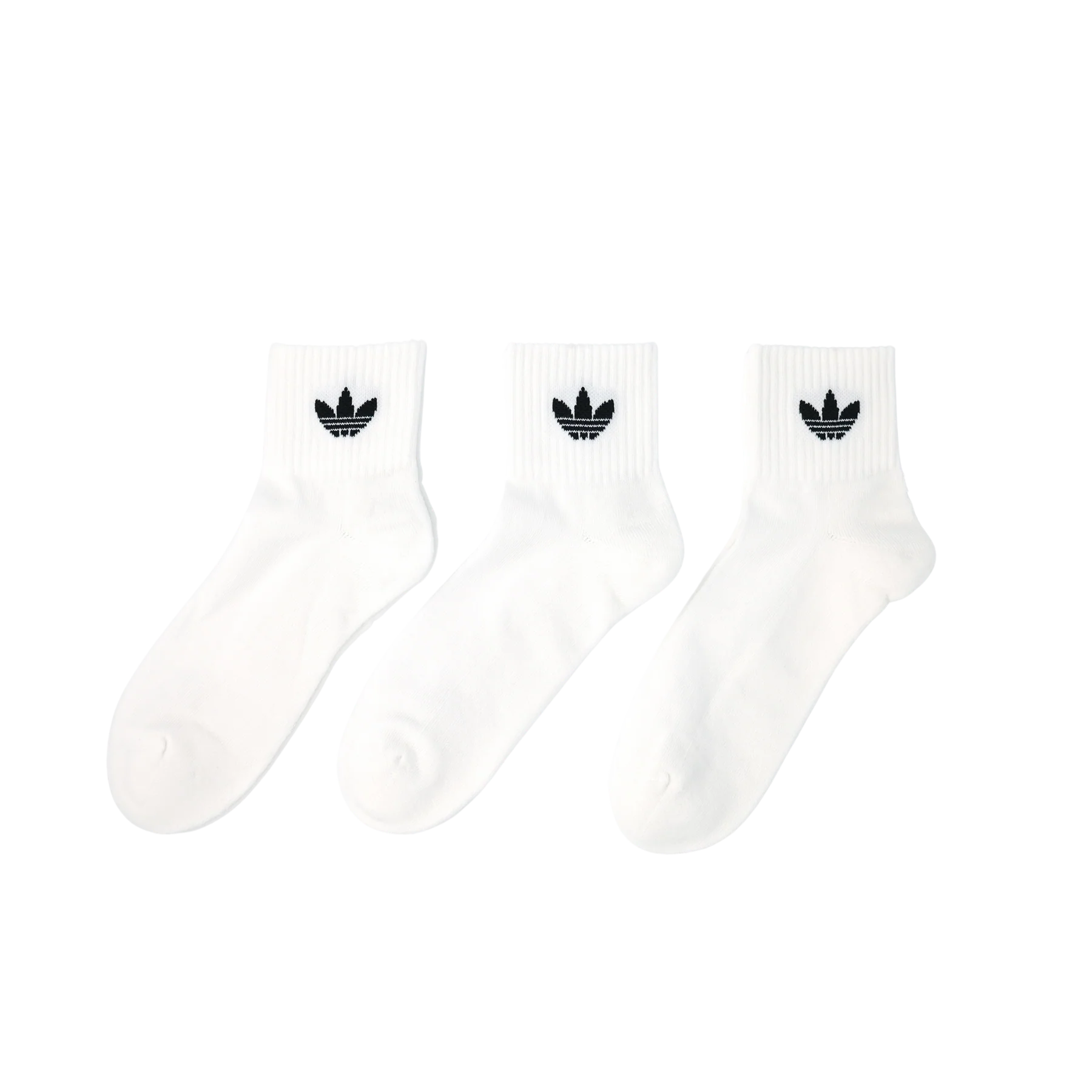 adidas Originals Mid Socks 3-pack White