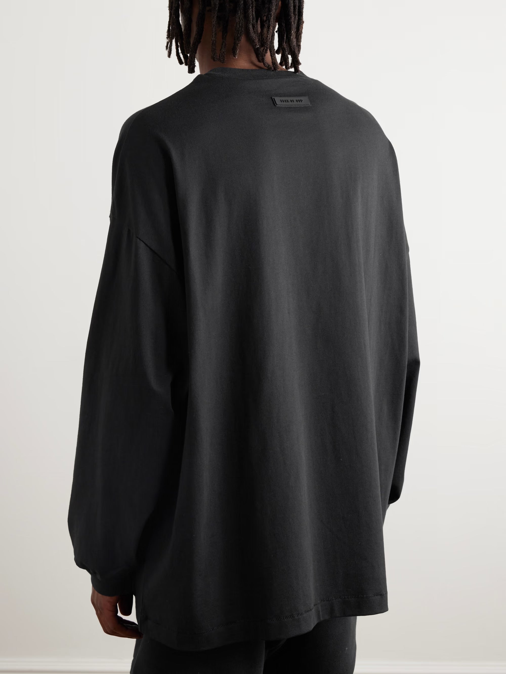 Fear of God Essentials Longsleeve Tee Jet Black