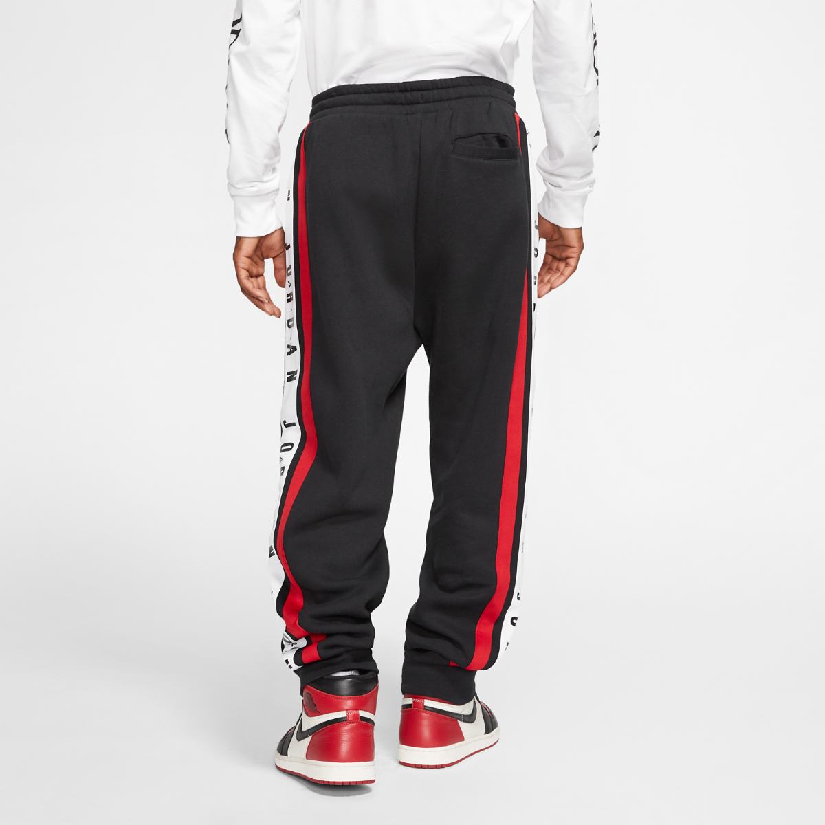 Air Jordan Colorblocked Fleece Pants Black