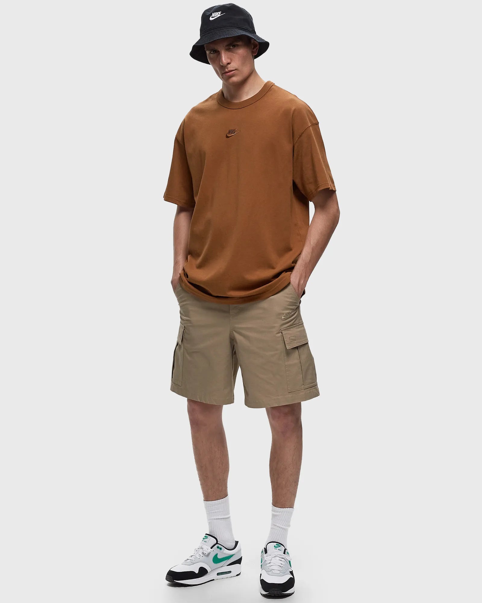 Nike Club Woven Cargo Shorts Brown