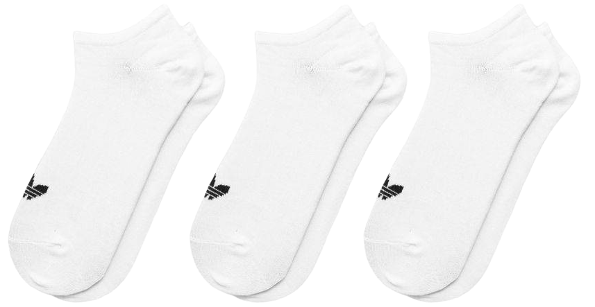 adidas Originals Trefoil Liner Socks 3-pack White