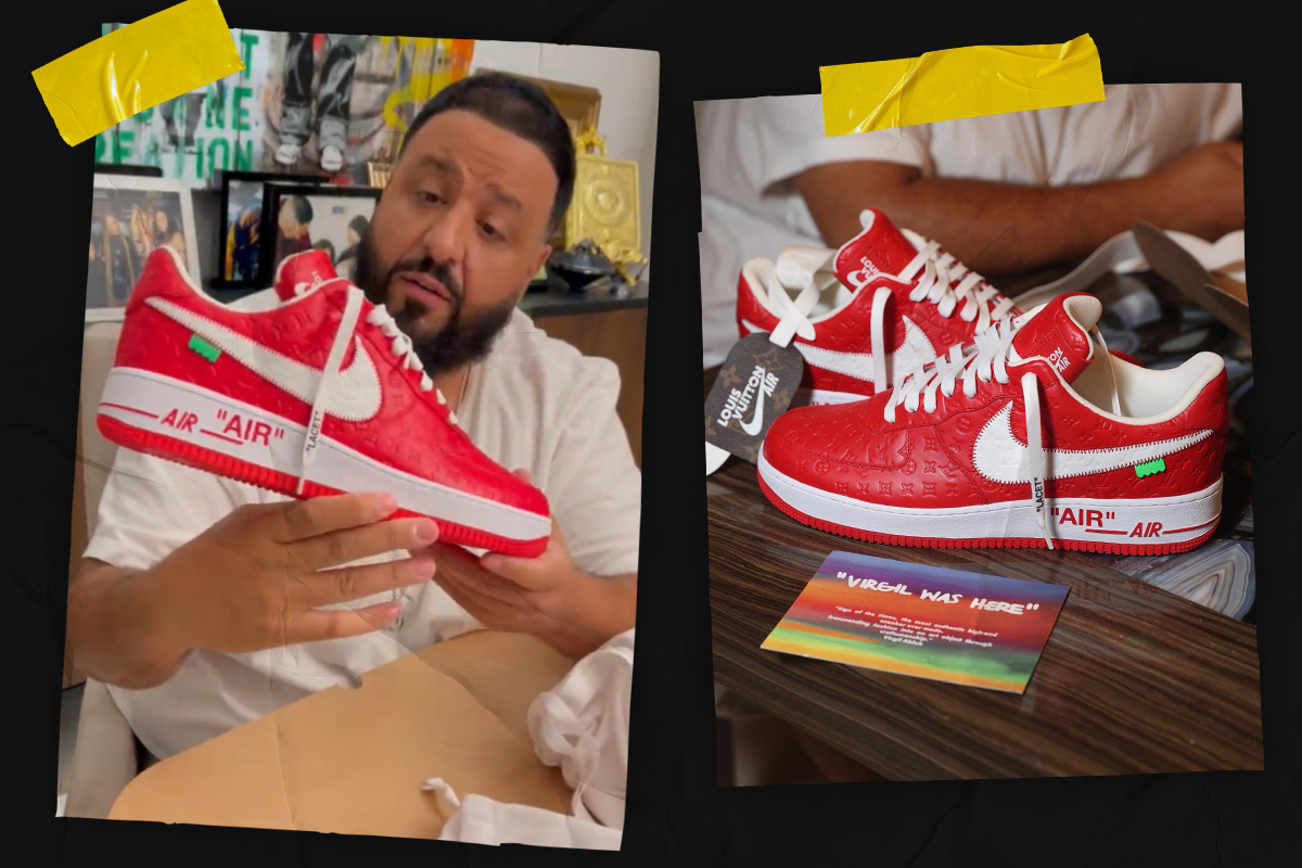 DJ Khaled talked about the new pair of Louis Vuitton x Nike Air Force 1