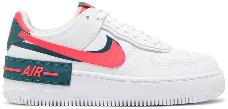 Nike Air Force 1 Shadow White Red Wmns